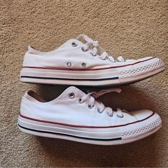 Converse All Star Chuck Taylor style mens 7 women's 9 white sneakers - Picture 13 of 15